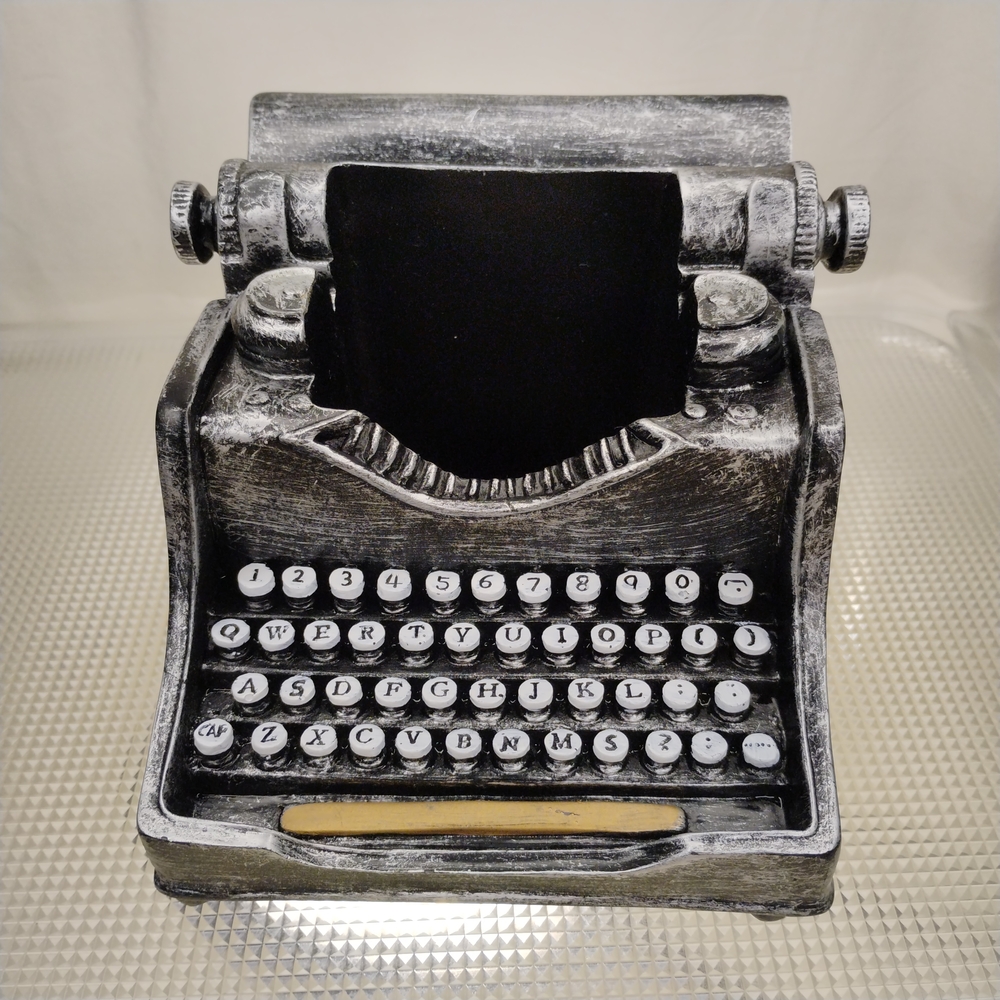 Vintage Style Black and White Typewriter Decor